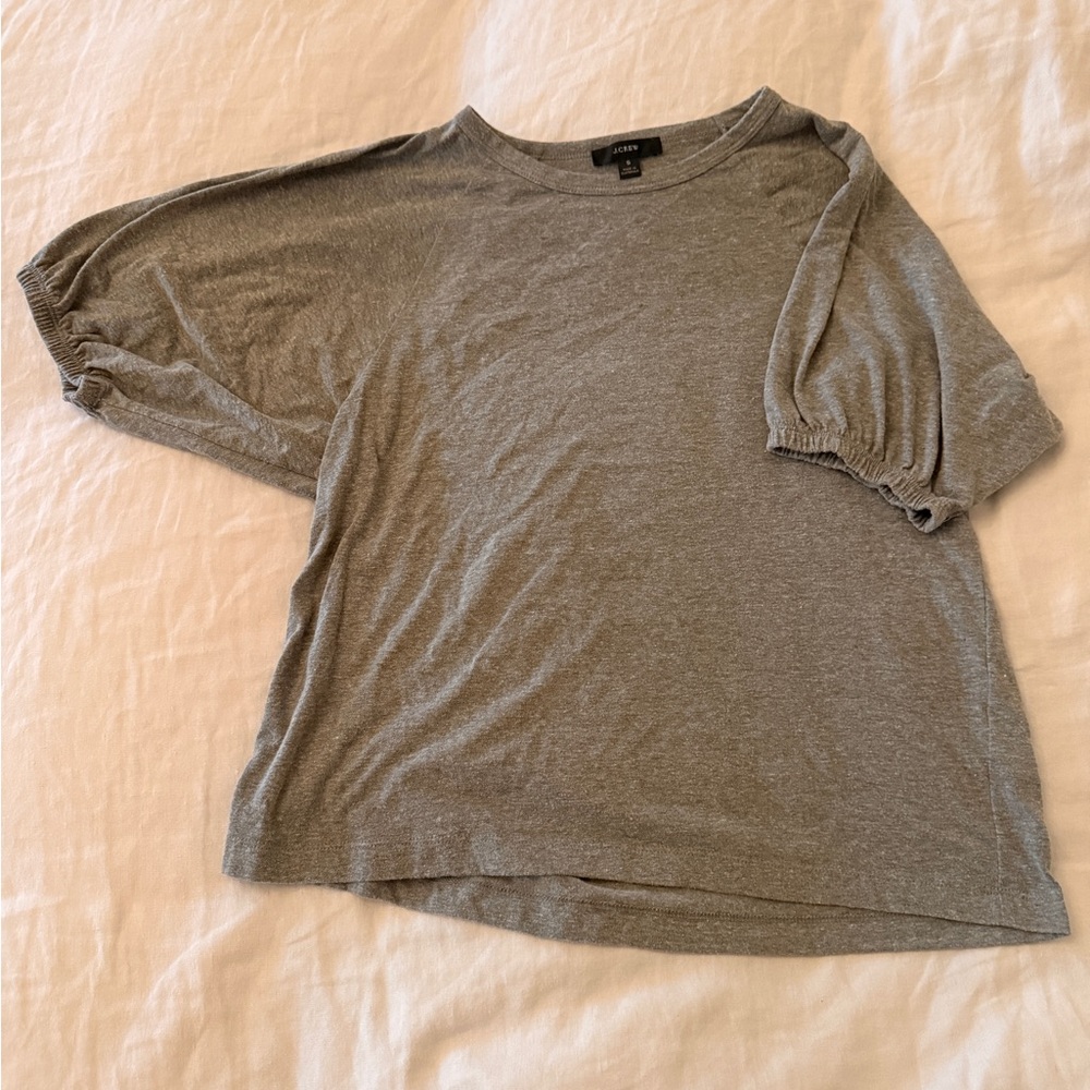 J. Crew Gray Short Sleeve Top
